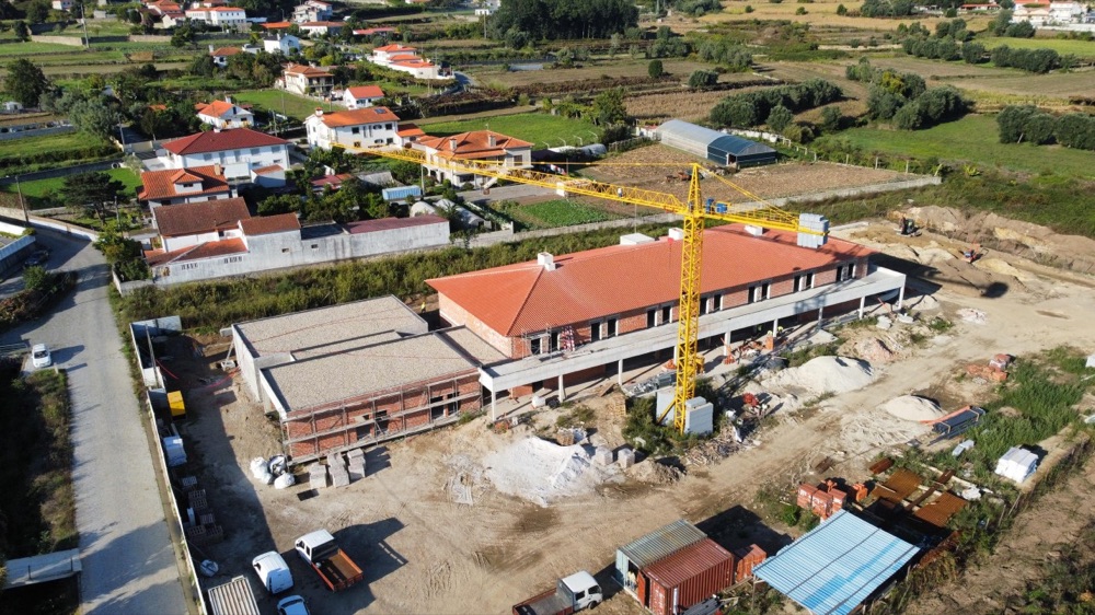 Estrutura em construção da nova ERPI